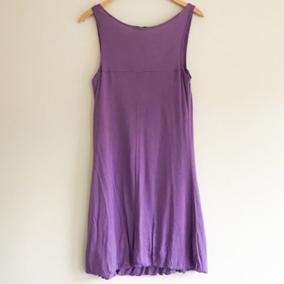 Soprano Purple Tank Dress With Bubble Hem - Picture 4 of 5